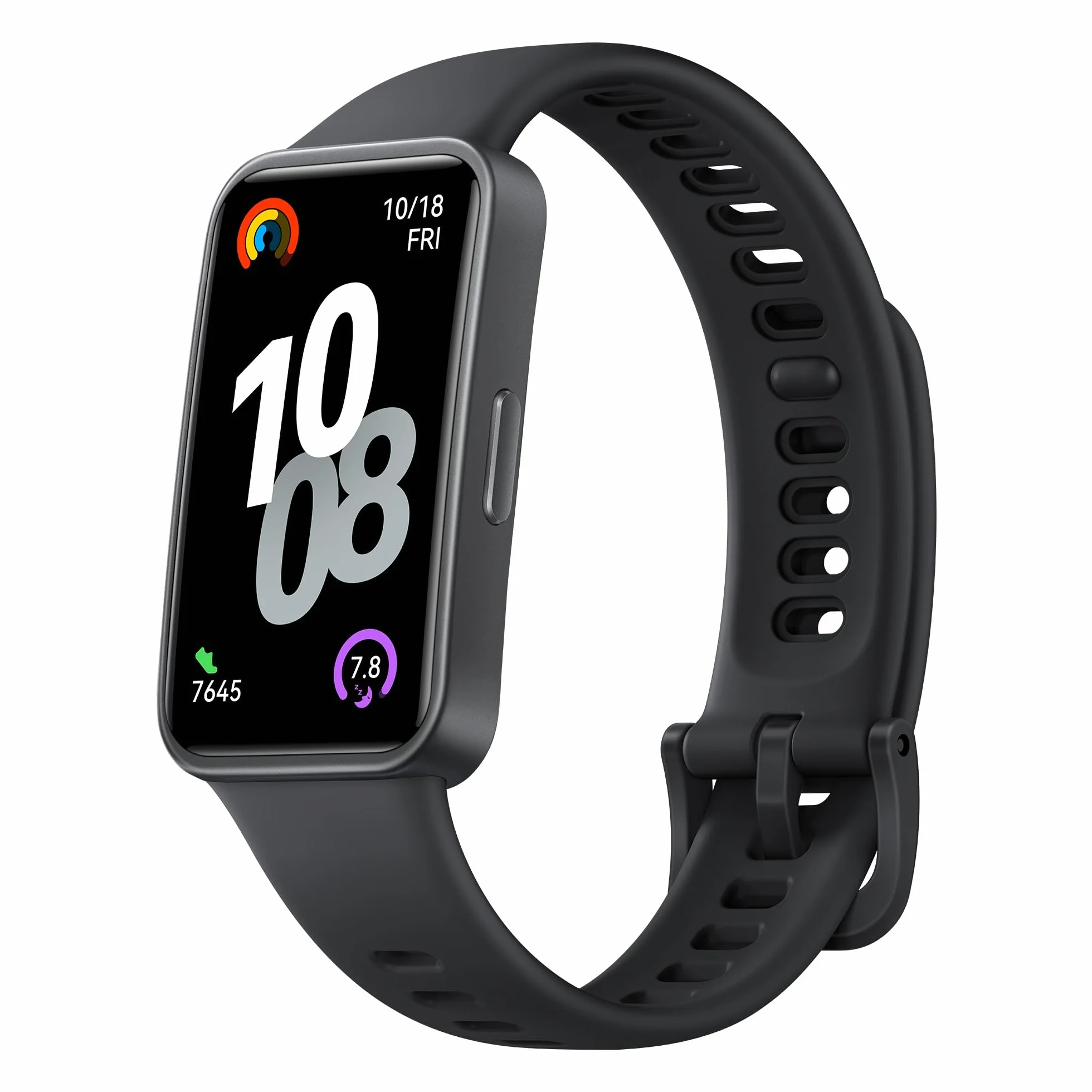 HUAWEI Band 10 Smartwatch, Monitorización de Actividad Física con IA, Análisis del Sueño a Nivel Profesional, VFC Promedio y Datos sobre el Sueño, iOS y Android, 14 Días de Autonomía, Negro