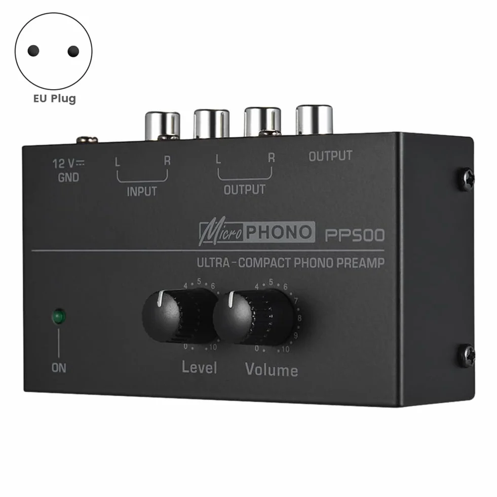 Preamplificador preamplificador PP500 preamplificador Phono con control de volumen de enchufe UE