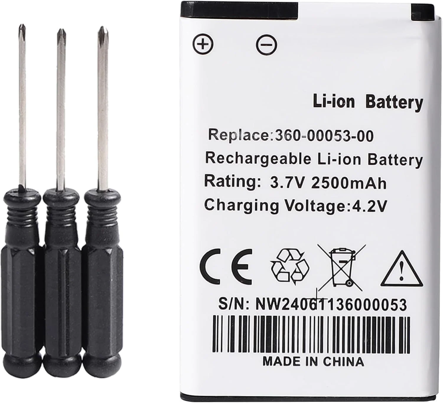 Batería de repuesto de 2500 mAh, 3,7 V, 361-00053-00, 361-00053-04, 010-11599-00, 010-11654-03, compatible con Garmin Alpha 200/200i/300/300i/Montana 600/600T/. 600t Cam. o/650/650T/680T GPS