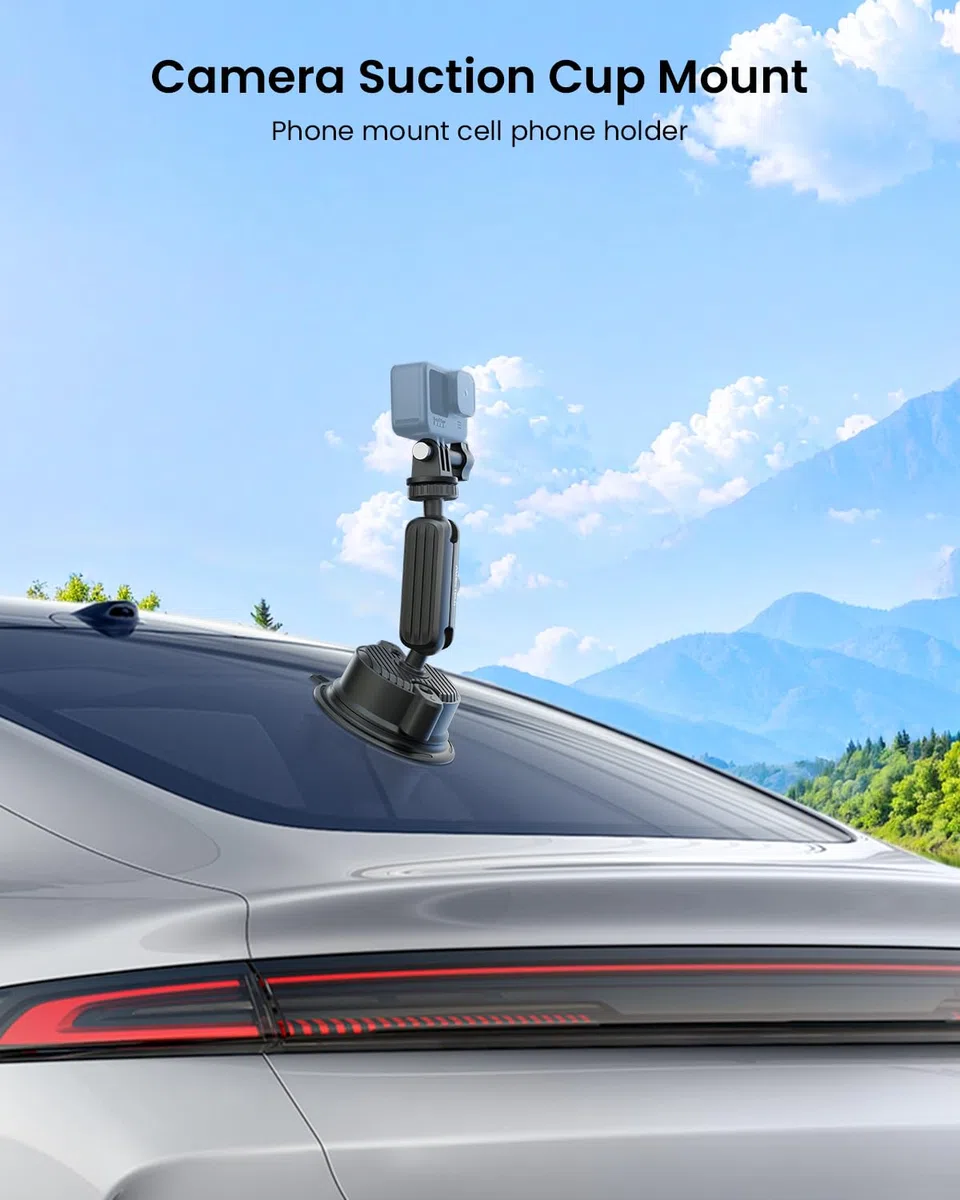 Soporte de Ventosa para Montajes de Cámaras de Coche Montajes para Go Pro en Coche Montaje de Parabrisas Portátil para Teléfonos Accesorios para Insta 360