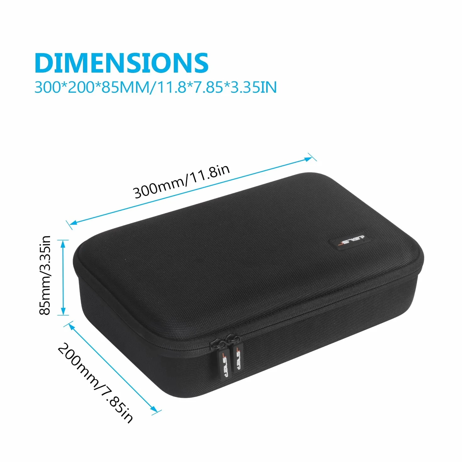 JSVER Bolsa/Estuche para dji Mini 5 Pro, Funda para dji Mini 5 Pro y Accesorios Estuche de Almacenamiento Rígido EVA Compatible con RC 2/RC-N3 Contrôleur-Negro