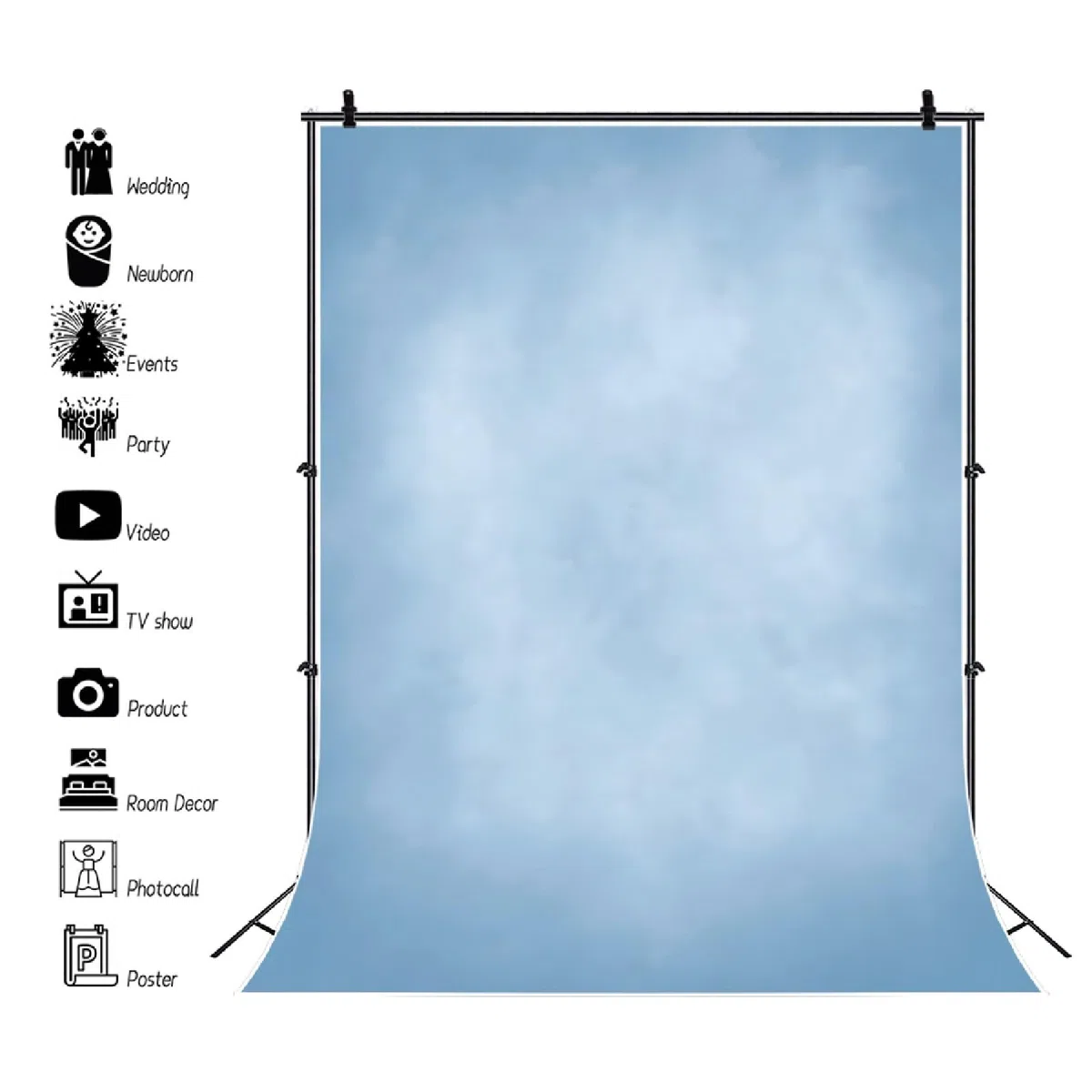YongFoto 2,5x3m Fondos fotográficos para fotografía Niebla difusa Gris ahumada Resumen de Textura Fondo de Estudio Decoración para niños Retrato Accesorios de Boda Fondo de Pantalla de Fiesta