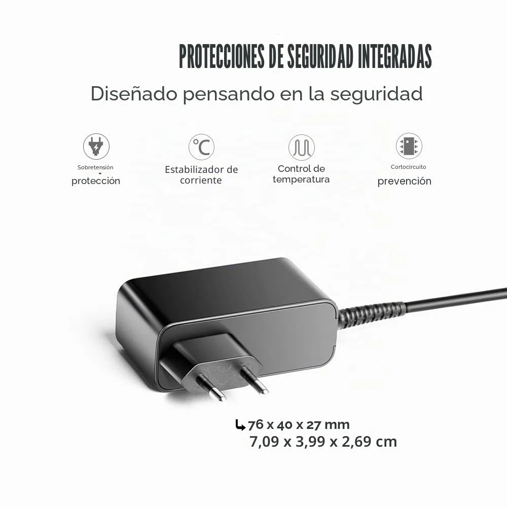 KFD Cable Corriente TV AC Adaptador para LG LCAP16B-E Model LCAP16A-E ADS-45FSN-19 Monitor ADS-40FSG-19 19V 1.6A Adaptor Cable Alimentación Pantalla Television 24ML44B 24ML600M 24ML600S 27ML600M B