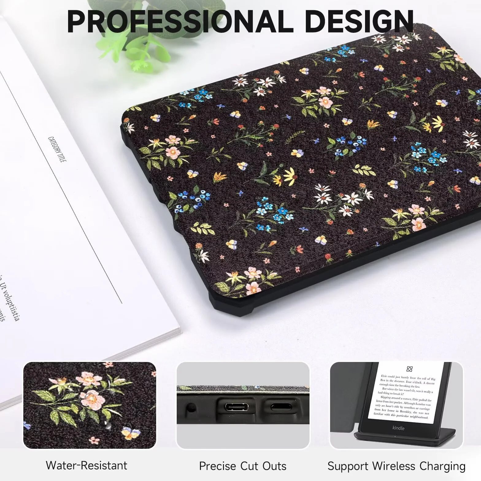 Fancity Funda para Kindle Paperwhite de 6.8 pulgadas, funda suave con correa de mano, apagado y encendido automático inteligente para Kindle Paperwhite Signature Edition y Kindle Paperwhite 11ª