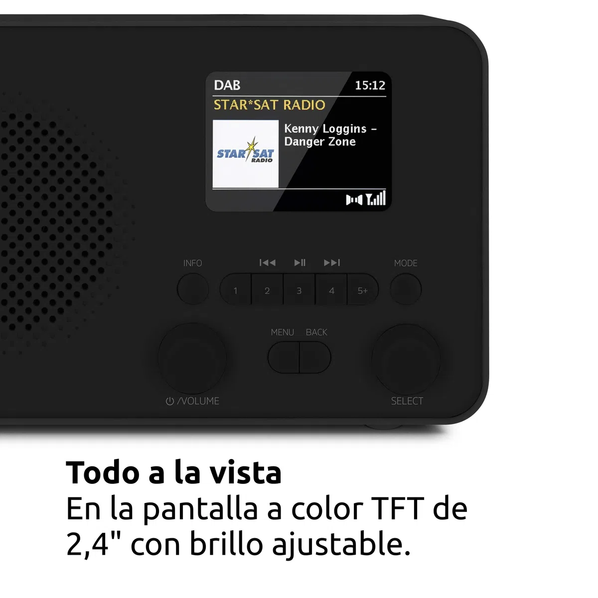 TechniSat TECHNIRADIO 6 IR Radio por Internet portátil DAB+ FM Wi-Fi Bluetooth 3 W RMS Negro