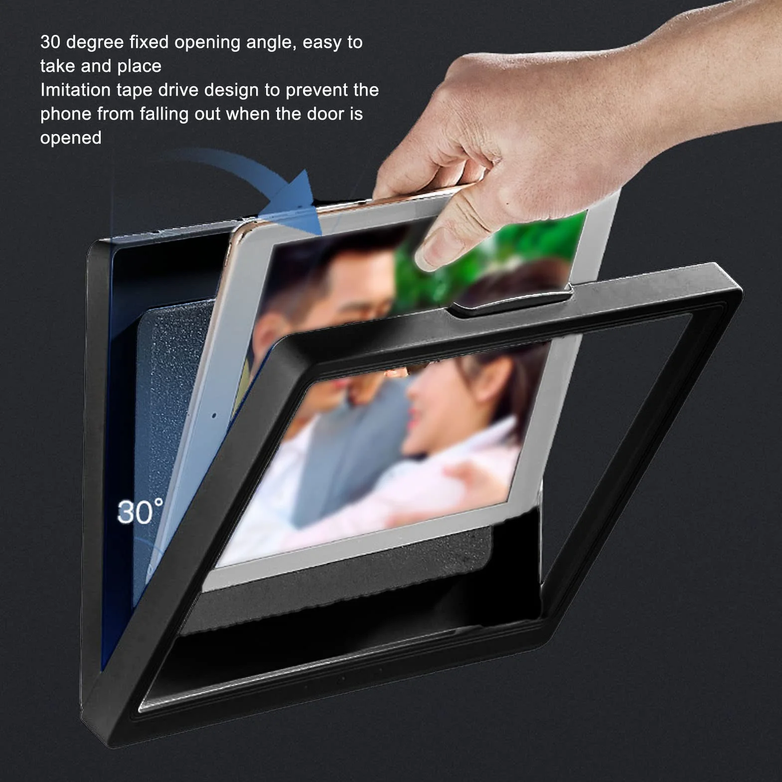 Haofy Estuche de ProteccióN para Tableta de Montaje en Pared, Baño, Impermeable, Antivaho, Pantalla TáCtil, Estuche para TeléFono MóVil, Cubierta Protectora Sellada para Montaje en Pared, de 9802B