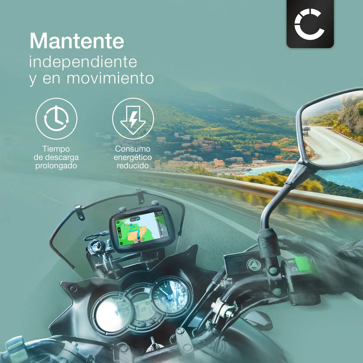 CELLONIC 1x Batería para GPS Navegación Compatible con Tomtom Rider 550, Rider 500, Rider 400, LHA11133000 - (2500mAh, 3.7V) + Juego de Herramientas 17pzas
