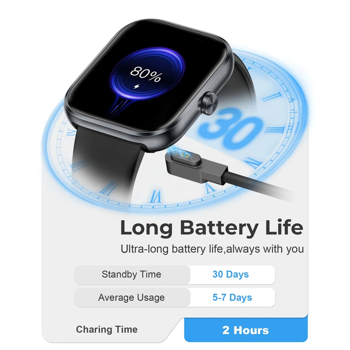 MFVLP Reloj Inteligente Hombre Mujer, 1.83" HD Smartwatch con Llamadas Bluetooth, Smart Watch con Podómetro/Pulsómetro/SpO2/Monitor de Sueño,112+ Modos Deportes, IP68 Impermeable Android iOS, Negro