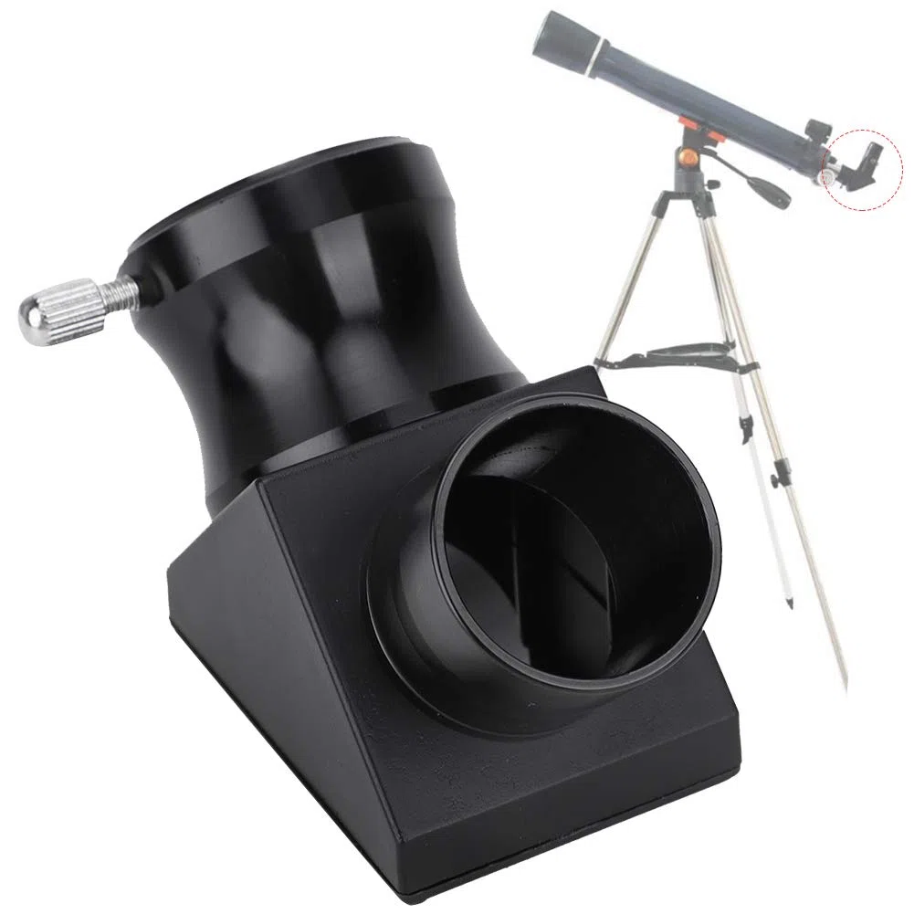 Espejo Diagonal de 1,25 Pulgadas, Espejo dieléctrico de Vidrio óptico, Adaptador Diagonal de refracción de 90 Grados para telescopio astronómico