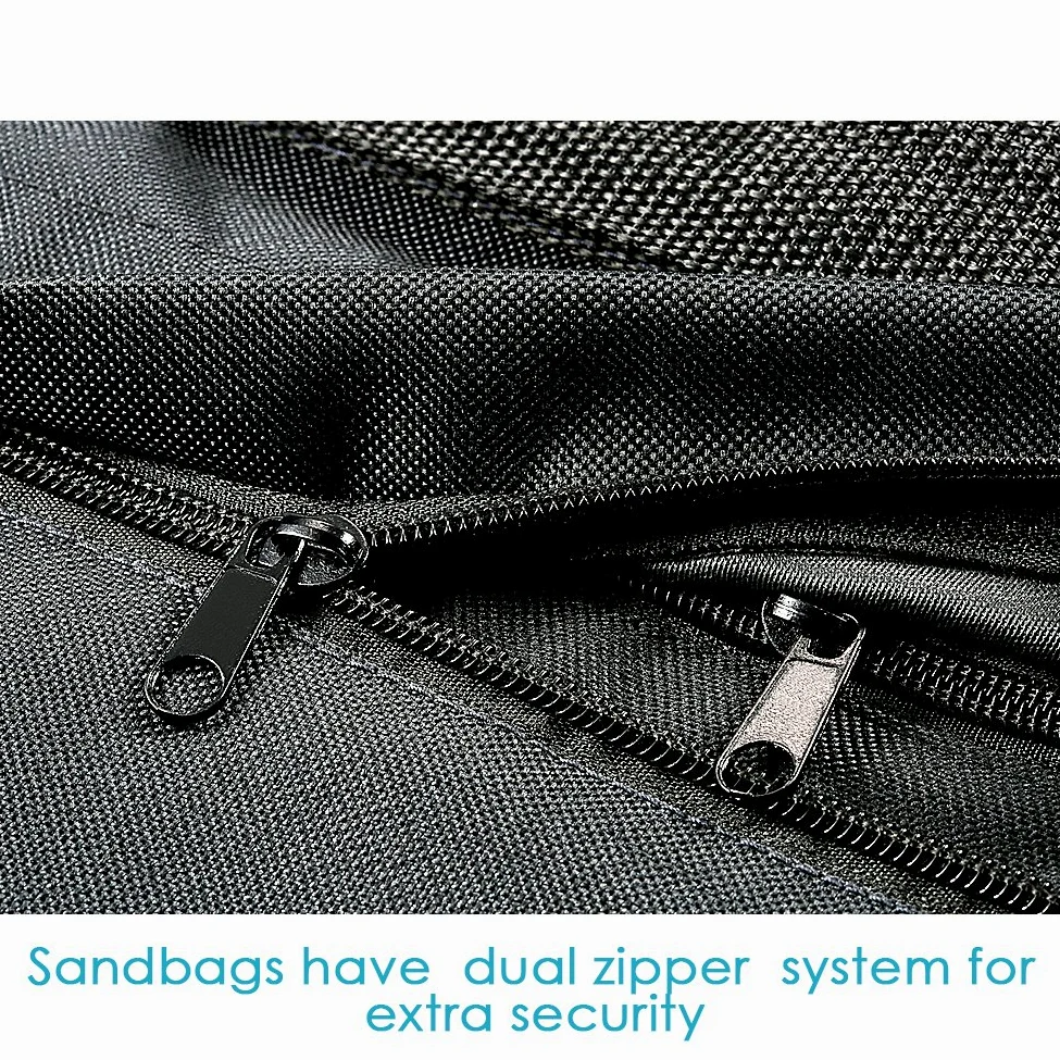 NEEWER 6 Bolsas de Arena Pesadas (Negro) para Estudio fotográfico, Soporte de luz, Brazos con 6 Abrazaderas de sujeción para Fondo (Saco de Arena vacío)