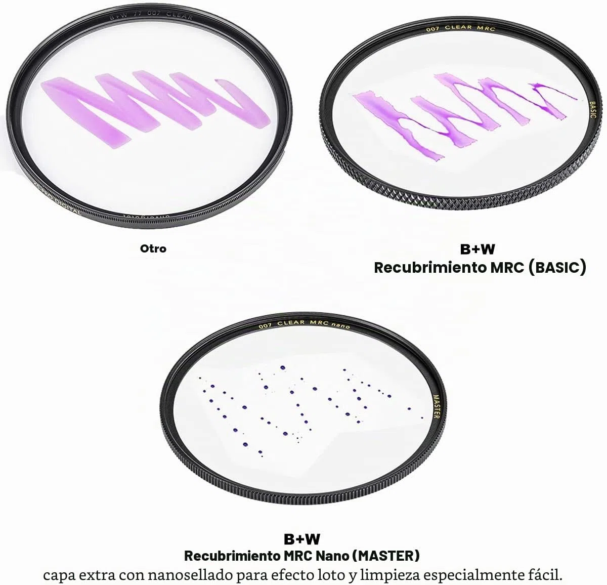 B+W MRC Nano Master - Filtro Protector Transparente (67 mm, 16 Capas, Fino)
