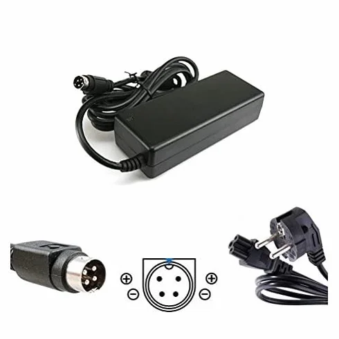 Top CHARGEUR * Adaptador Alimentación Cargador Corriente 12V 6A 72W 4 Pin Reemplazo Recambio TPV Partner Tech PT-5500 POS Terminal