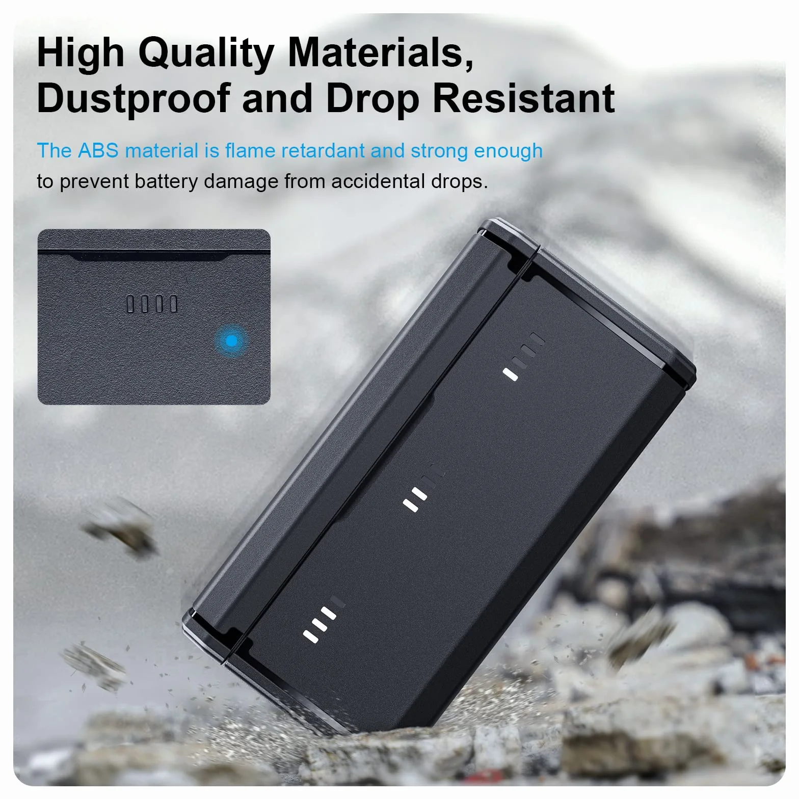 TELESIN Cargador de batería Enduro con indicador de alimentación Inteligente y Puerto de Carga Lateral para GoPro Hero 13 Go Pro, Accesorios de Carga, tamaño de Bolsillo portátil