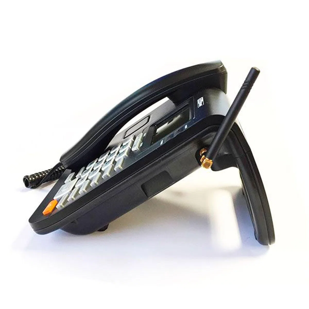 Maxcom MM 28 D HS - Teléfono Fijo GSM de Escritorio con Tarjeta Sim Función SMS, Negro
