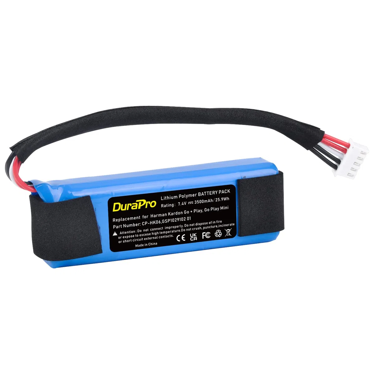 DuraPro - Batería de 3500 mAh CP-HK06 compatible con Harman Kardon Go + Play, Go Play Mini GSP102910201