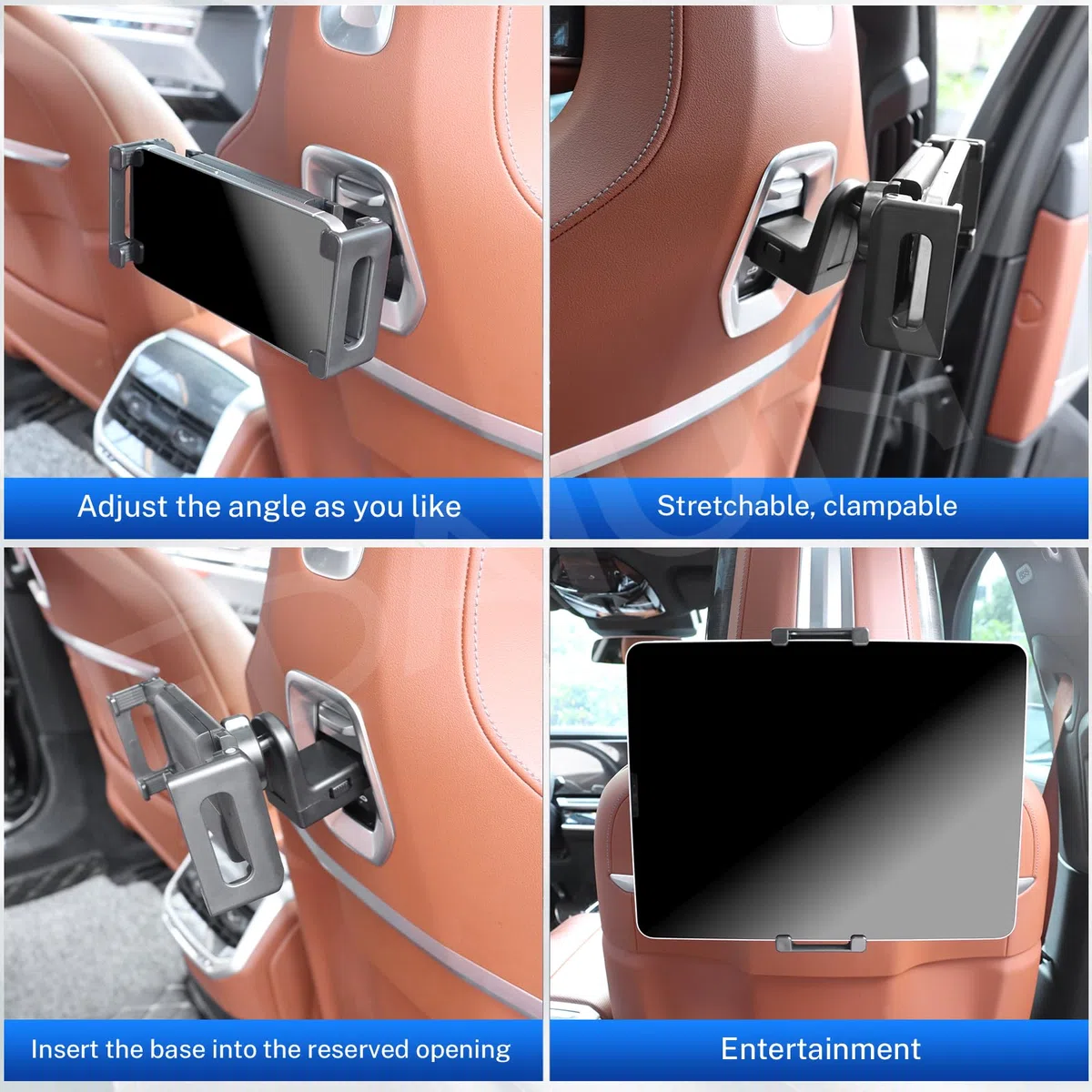 Soporte para tablet de coche para BMW X5 G05 X6 G06 X3 G45 IX i20 5er G60 G61 7er G70 i5 G60 G61 2024 2025 2026 Accesorios Mag-Safe Soporte para teléfono móvil