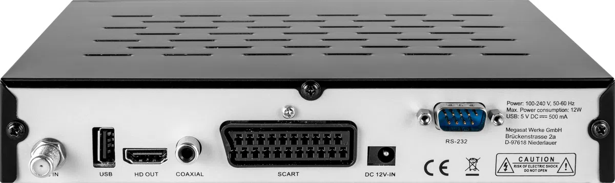 OM-20900M – Receptor satelital HD (DVB-S/DVB-S2, Reproductor Multimedia USB, Scart, HDMI, Pantalla de 4 dígitos, EPG, 2 × USB) – Negro