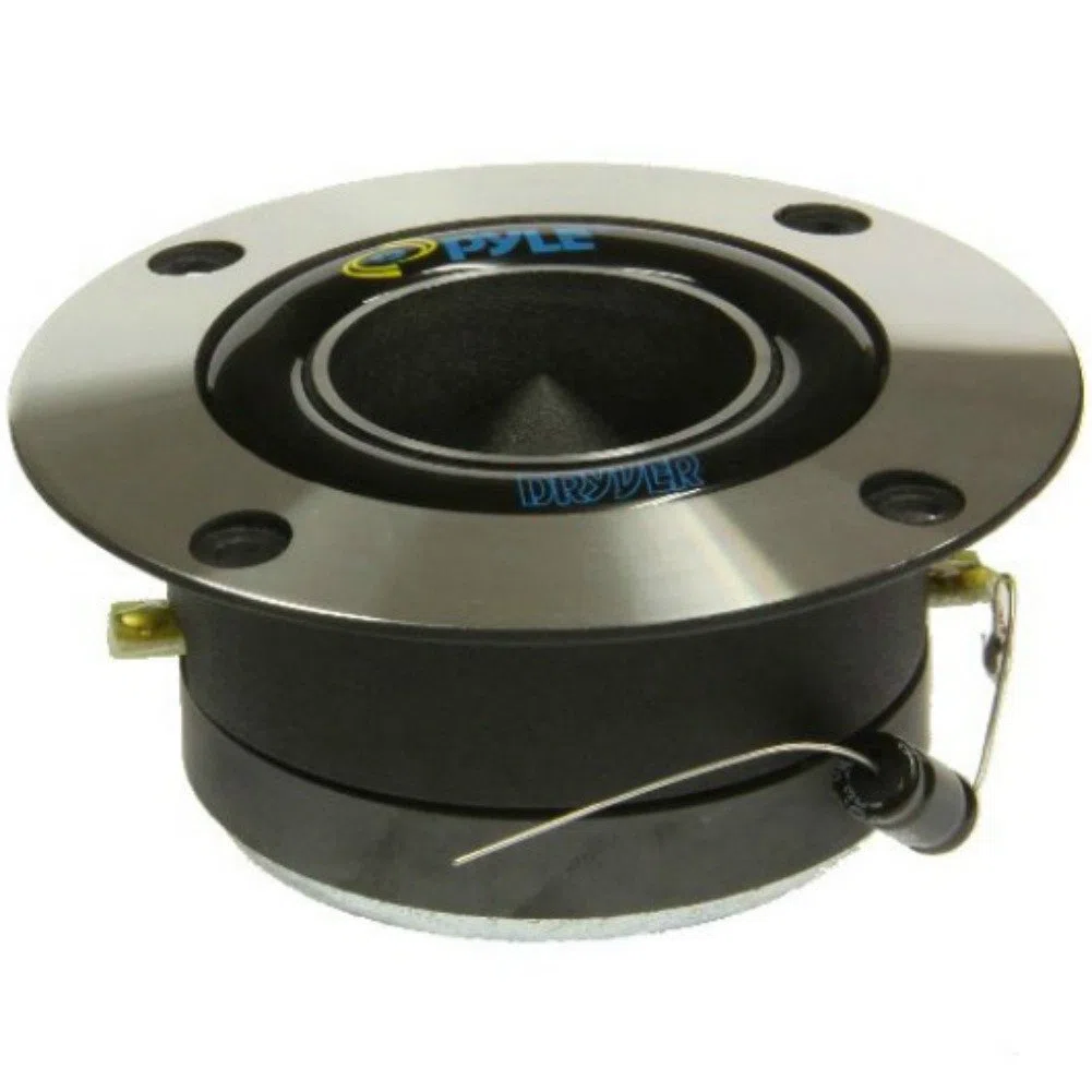 2 Super Tweeter PYLE PDBT19 ultradelgado con 150 vatios rms y 300 vatios máx con 9,80 cm de diámetro y 98 db de sensibilidad con una Profundidad Reducida de Solo 3,90 cm, el par