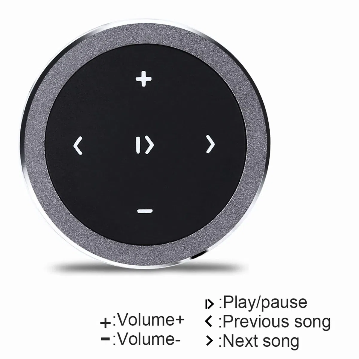Control del Volante de Bluetooth, Música de Control de Automóviles de Control Remoto de Medios Remotos de Media Bluetooth Electrónica para la Tableta para Teléfonos Celulares