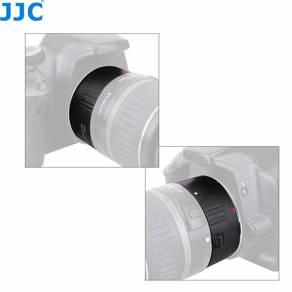 JJC 25mm Metal Tubo de Extensión TTL Enfoque Automático AF para Lentes Canon EF y EOS DSLR Cámaras