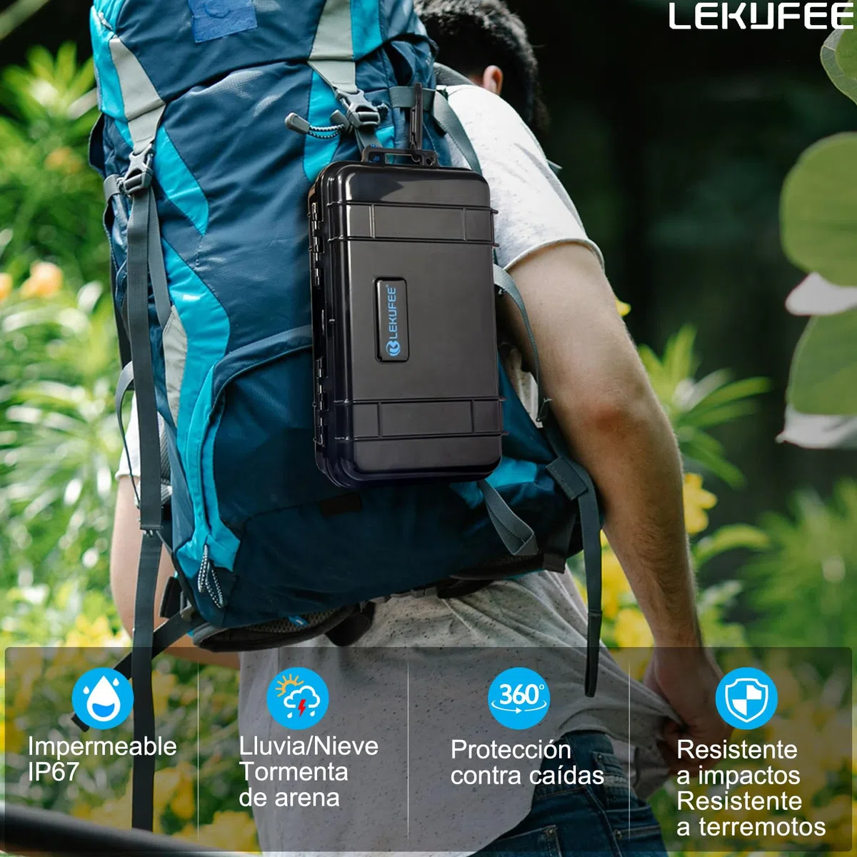 LEKUFEE Estuche Rígido Impermeable para Insta360 GO 3S/GO 3 cámara de acción/vlog y Accesorios (Solo Funda)