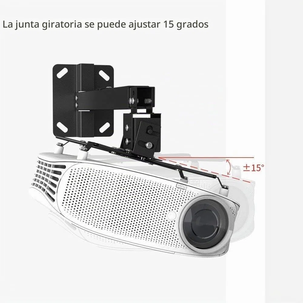 BuFan - Soporte de techo para proyector, soporte abovedado universal, con brazo de extensión ajustable a 68 cm, para proyector LCD DLP