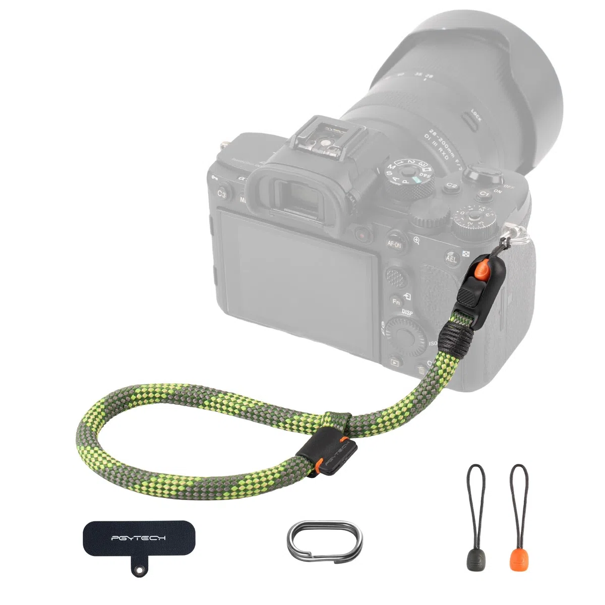PGYTECH Correa de muñeca delgada para fotógrafos ajustable de liberación rápida compatible con cámaras instantáneas compactas sin espejo, correa de mano para teléfonos inteligentes Sony/Nikon/Canon