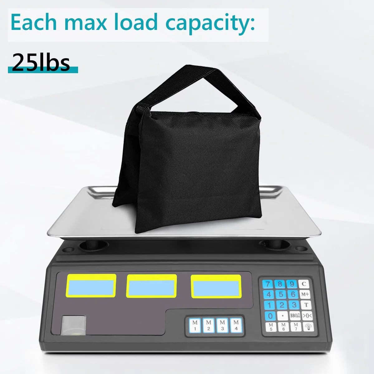 ABCCANOPY 4 Bolsas de Peso de Grado Industrial para Soporte de Estudio fotográfico, cenador, Patio Trasero, Patio al Aire Libre, Deportes, Hamaca, Clips adicionales