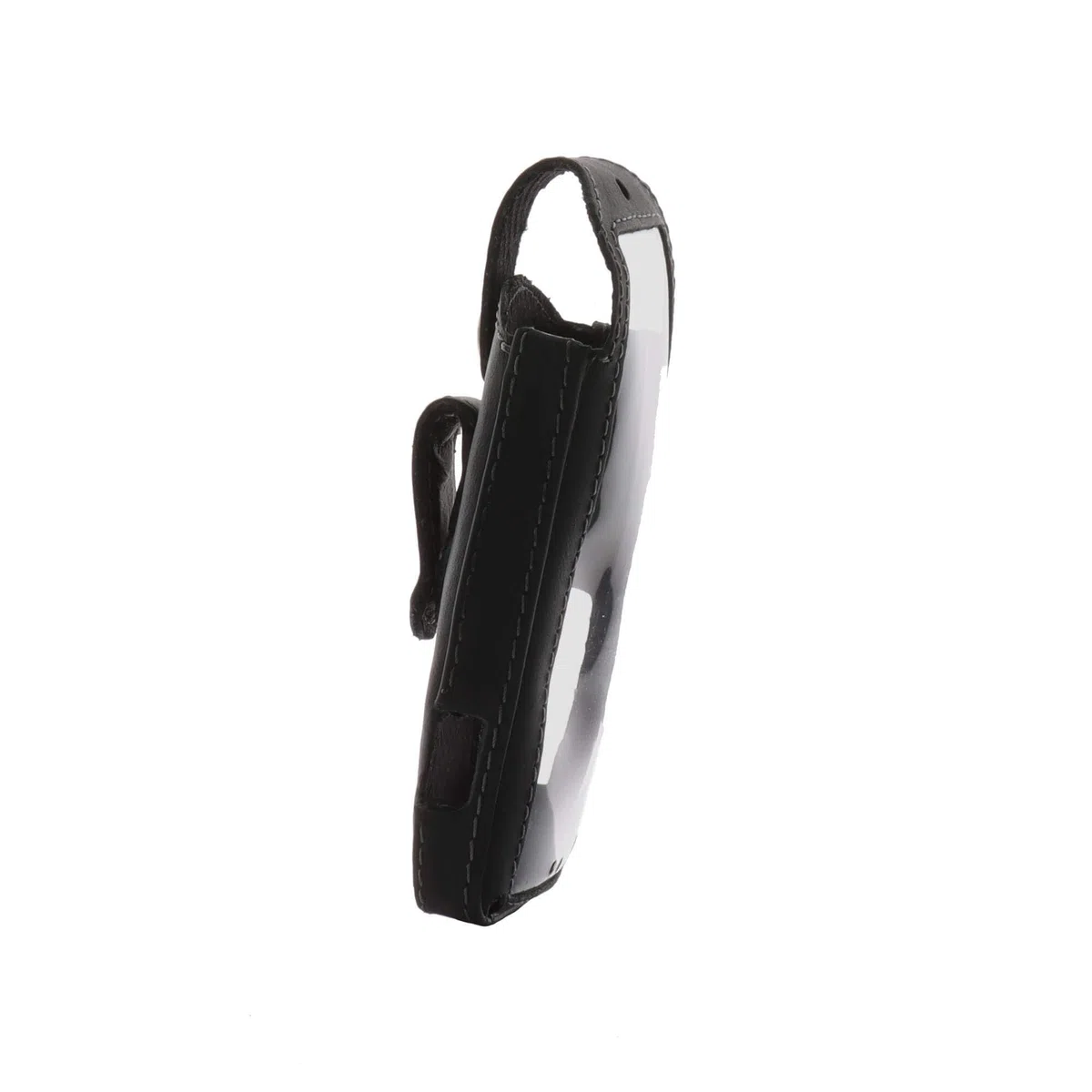 JT Berlin Turnline Funda de Cuero para Aastra 630 / 630d / Mitel 630-632dt Funda para cinturón [Cuero auténtico, Clip Giratorio para cinturón con 8 Posiciones, Fabricada a Mano en Europa] – Negro