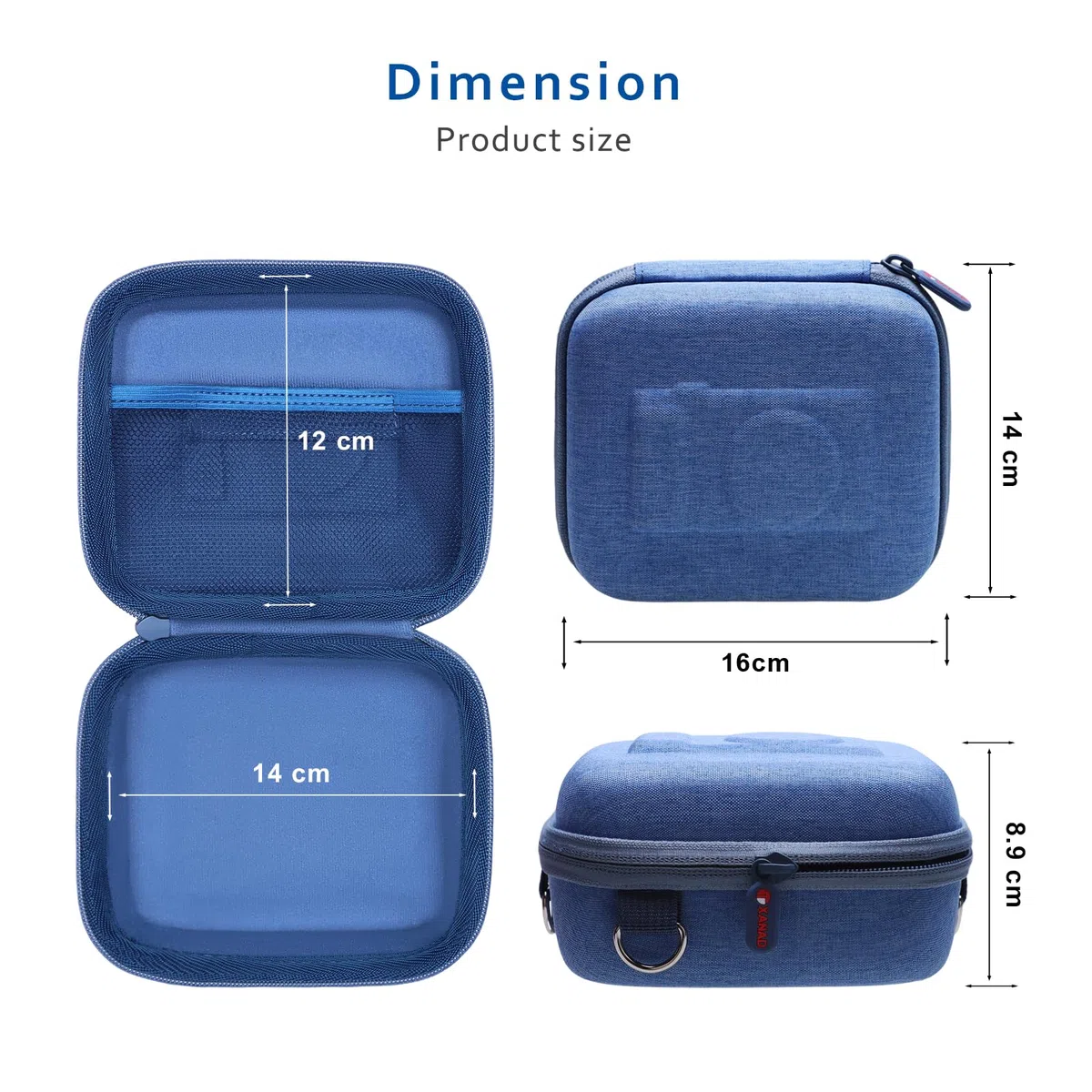 XANAD Funda para Cámaras Compactas Sony Alpha 6700/6400/6100/ZV-1/ZV-1 II/ZV-E10/ZV-E10 II/ZV-1F/FUJIFILM X100VI/X-HF1, con Separadores Robustos Extraíbles (Caqui)
