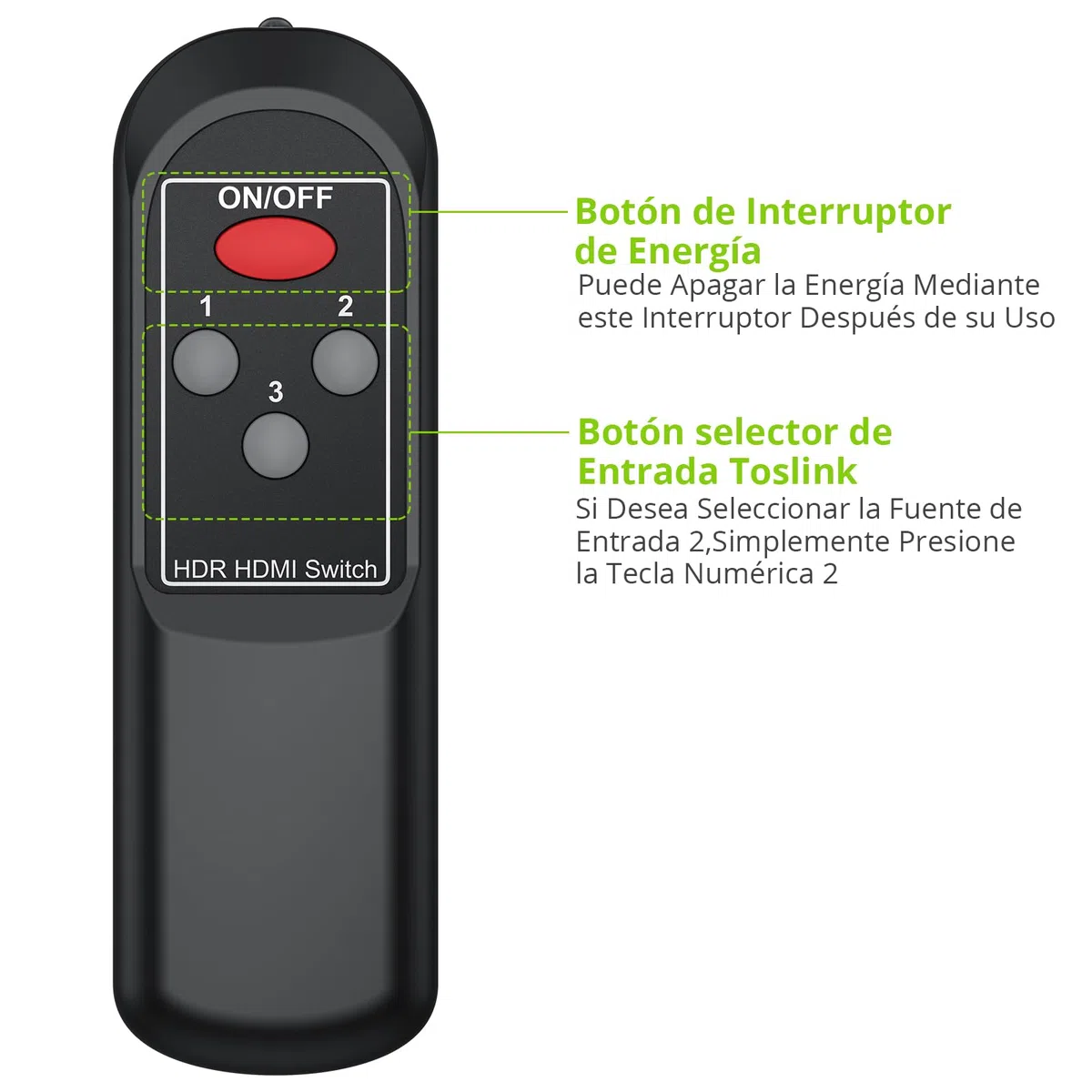 Conmutador Audio Digital 3 Entradas 1 Salida Switch Óptico Toslink Comutador SPDIF con Mando Soporte LPCM2.0 DTS Dolby-AC3 para PS3 VHS Blue-Ray DVD HDTV Barra de Sonido Amplificadores