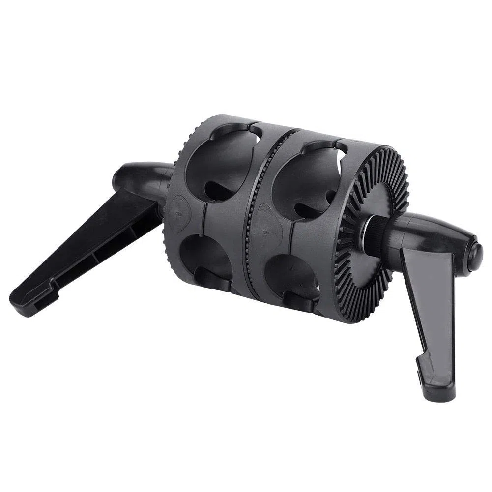 V BESTLIFE Clip del Soporte del Reflector, Soporte de Soporte de Reflector de Doble Rueda Adaptador de Soporte de luz del Rotor