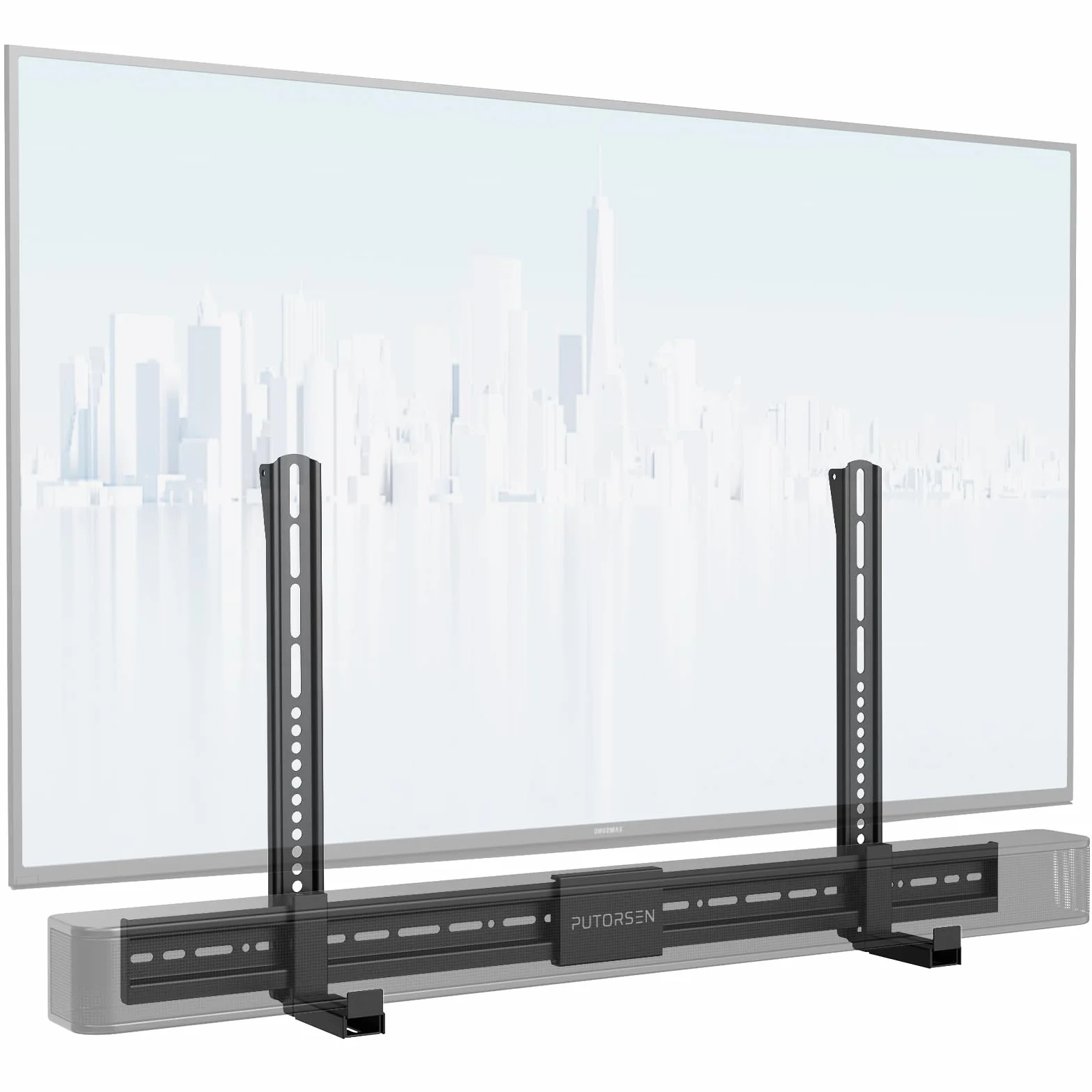 Soporte Universal de Barra de Sonido - Instalar en TV, Pared o Soporte Antideslizante - Para Barras de Sonido Menos de 15kg
