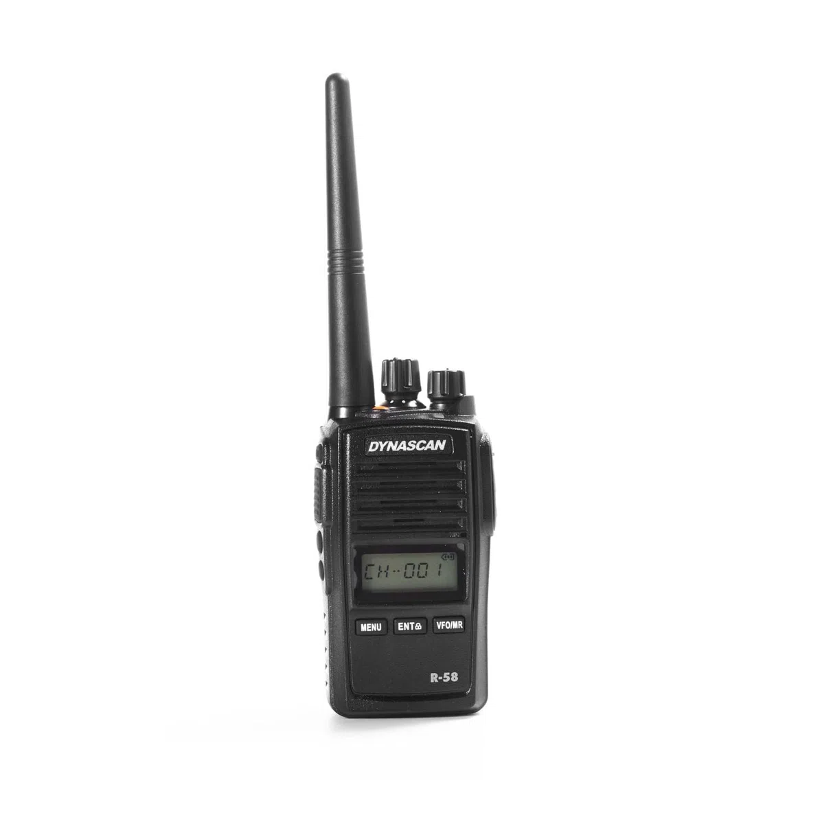 Dynascan R-58 Pack 6 Walkie-Talkies Profesionales con Cargador Múltiple - PMR446 Sin Licencia, Protección IP67 Sumergible, Scrambler y Pantalla LCD