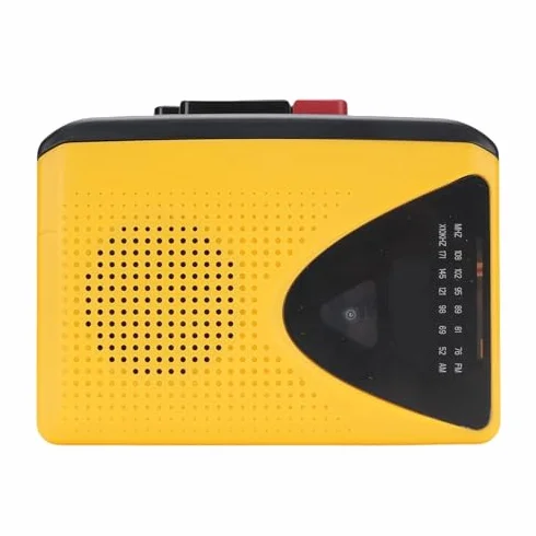LICAEVEY Retro Cassette Player, Grabadora con Altavoz y Auriculares Incorporados, Grabación Inversa en Cinta, Radio Am FM Portátil para Jardín Doméstico