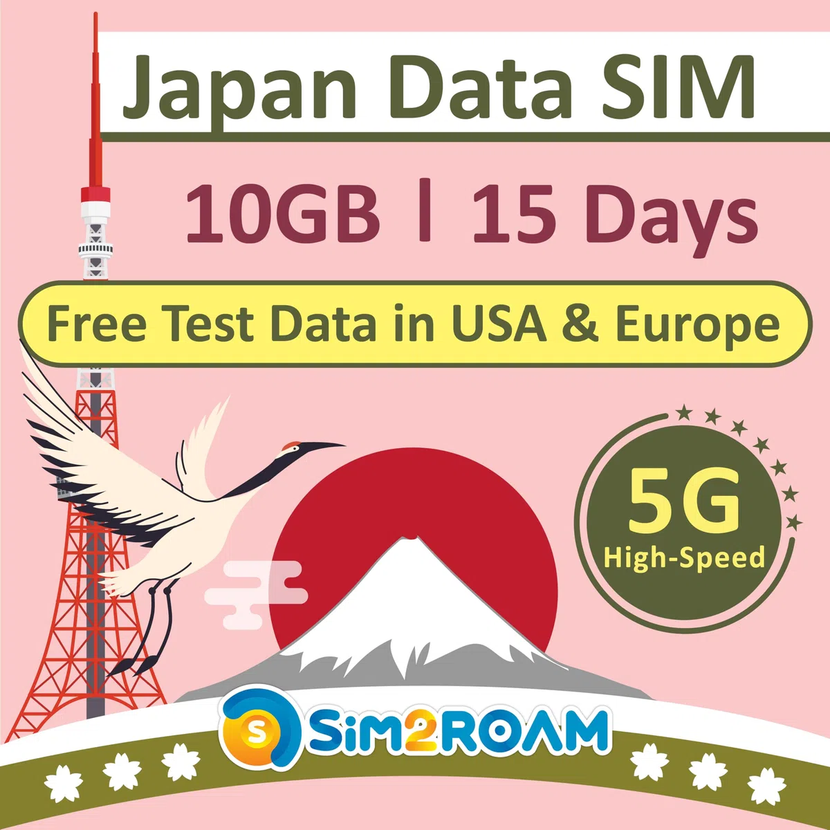 Tarjeta SIM Japón 15 días | Datos SOLAMENTE | 10 GB de datos 4G LTE de alta velocidad | Tarjeta SIM de viaje a Japón | ¡SIN registro, se necesita autenticación de identificación!|短期帰国・短期来日最適・安心日本語サポート