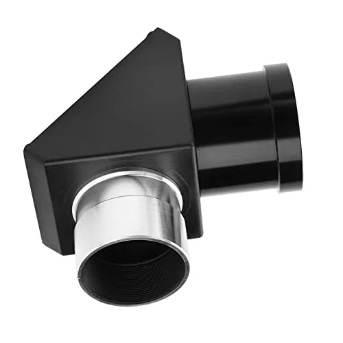 Adaptador Diagonal de 90 Grados, Espejo de 1.25 Pulgadas Prisma de Imagen Invertida para Telescopio con Gran ángulo