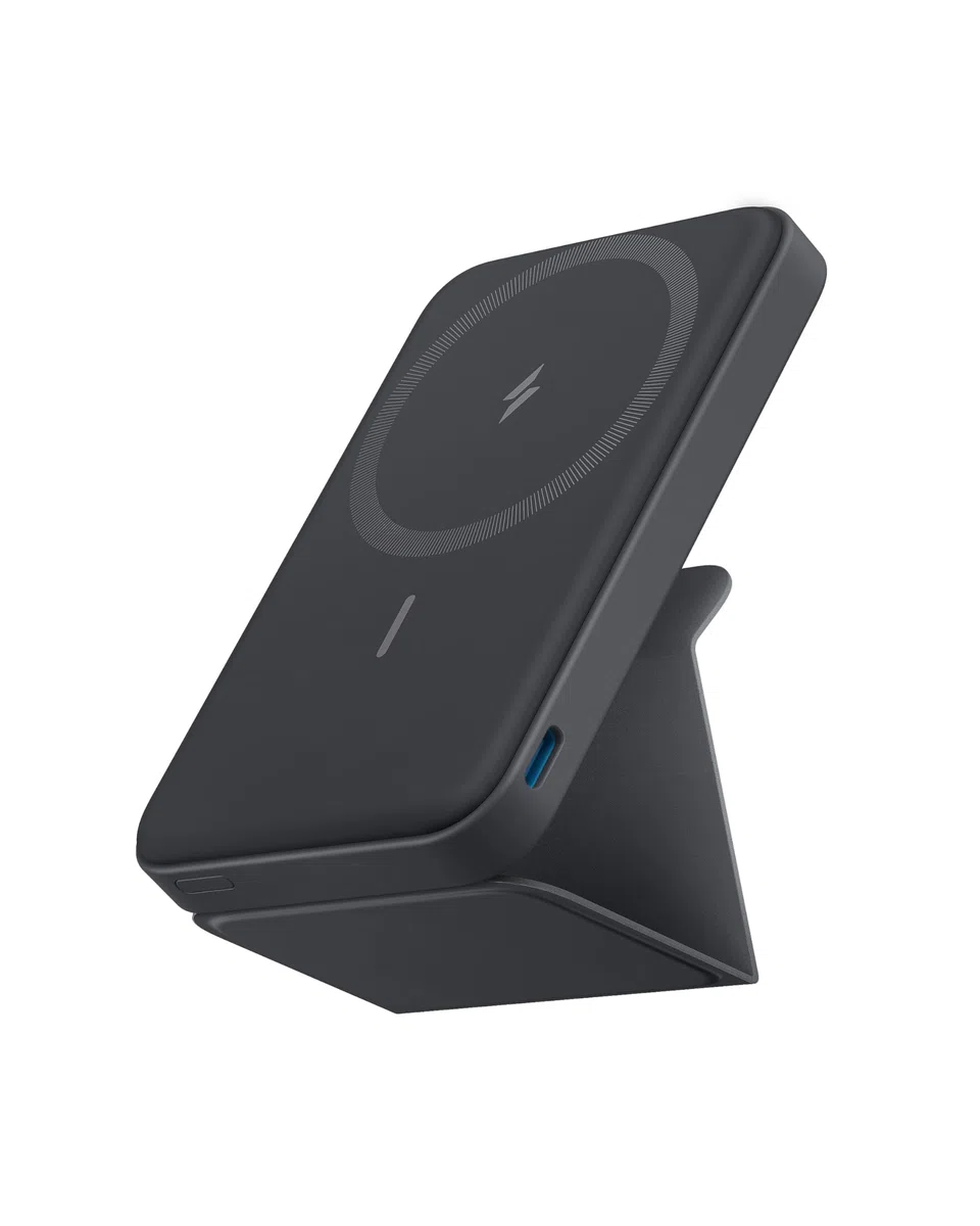 Anker 622 MagGo - Banco de energía magnético inalámbrico (5000 mAh, Plegable, con USB-C para iPhone 17/16/15 Series, interestelar)