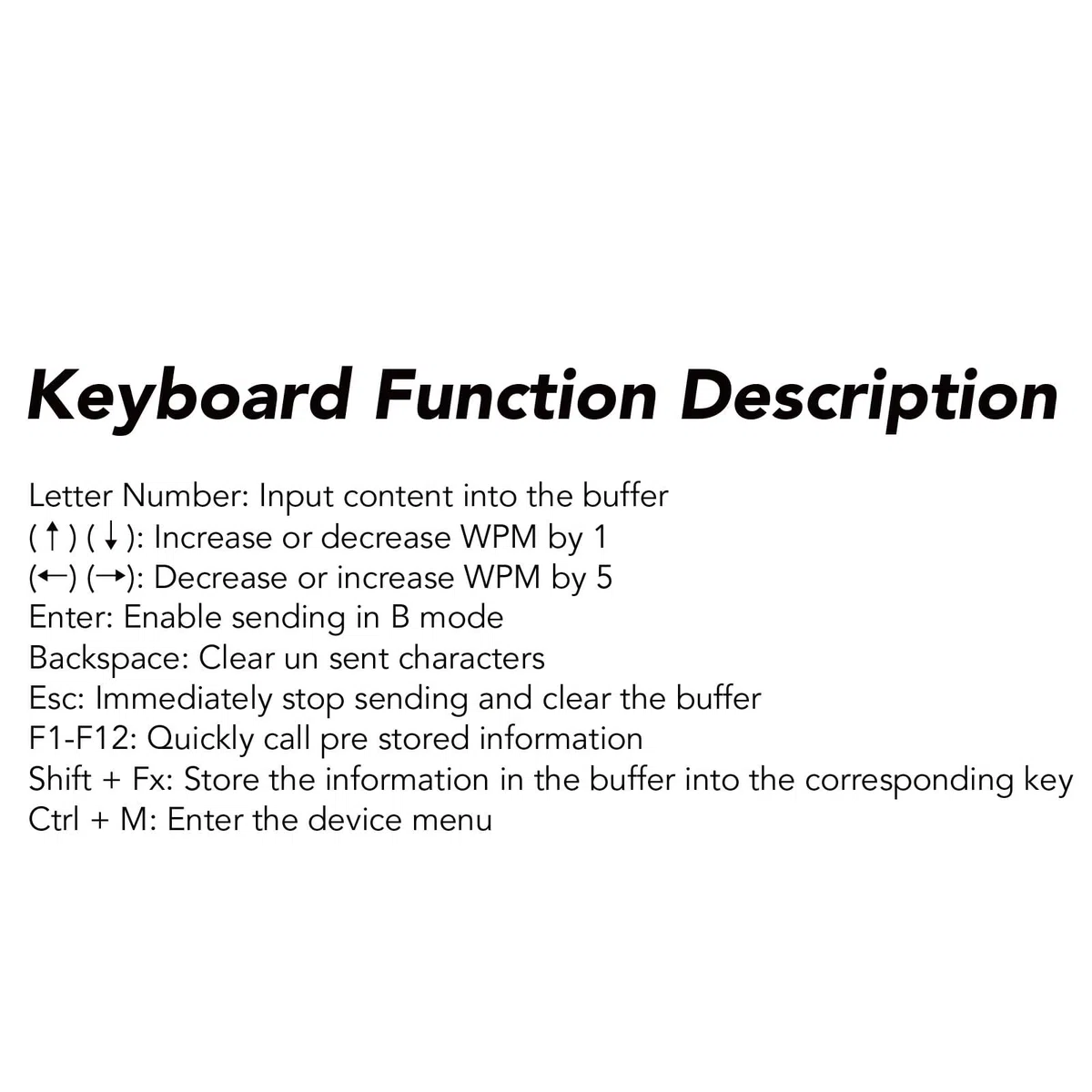 WALFRONT CW Trainer Interfaz USB Dispositivo de Práctica de Código Morse Teclado de Ejercicio de Código de Práctica de Telégrafo con Pantalla LED Orgánica
