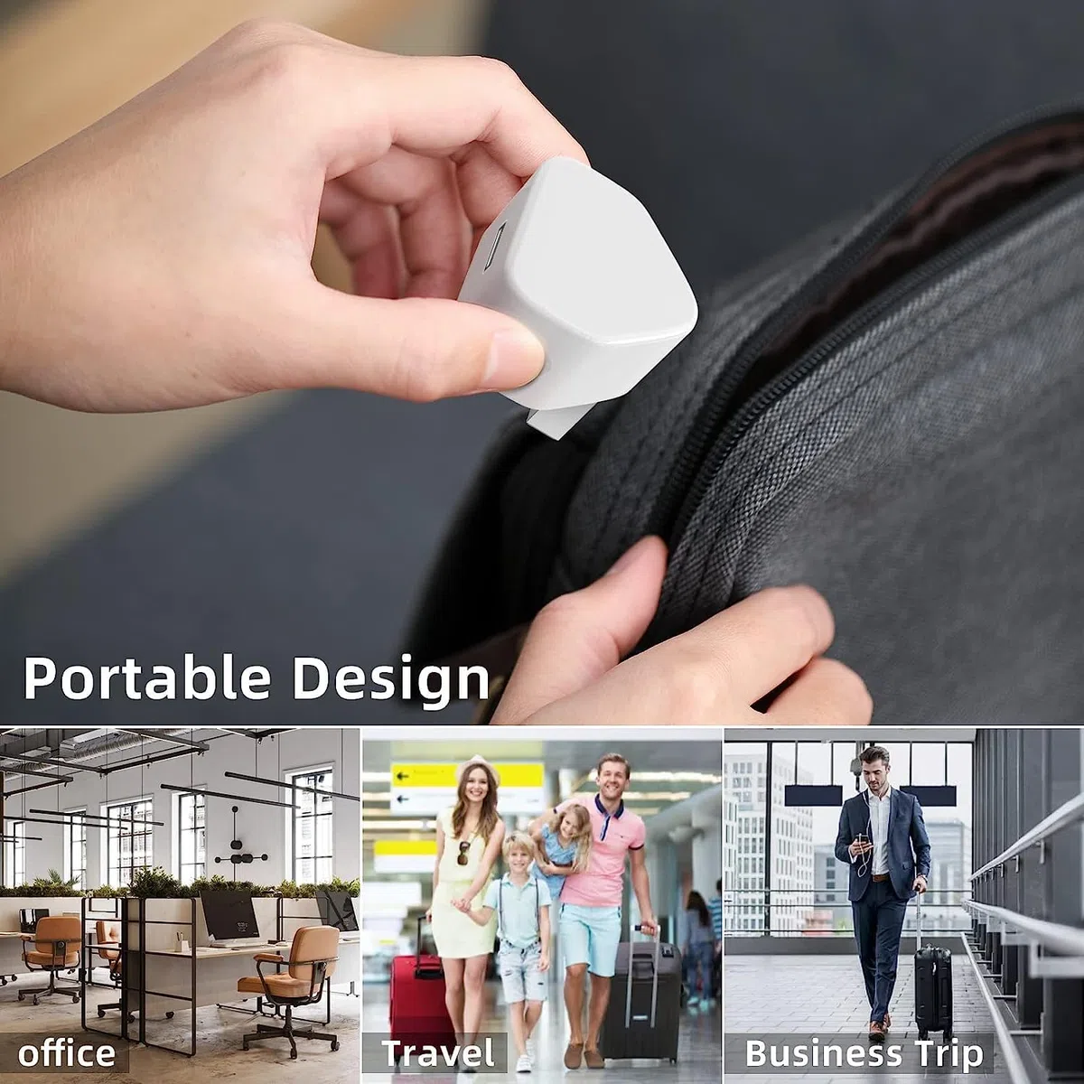 Enchufe USB del Reino Unido, enchufes de cargador USB de 5 W con puerto USB, cabezal de carga compacto con IC inteligente de 5 V, 1 amperio, compatible con iPhone 13, 12, 11, SE, XS, XR, X, 8, 7, 6, 5