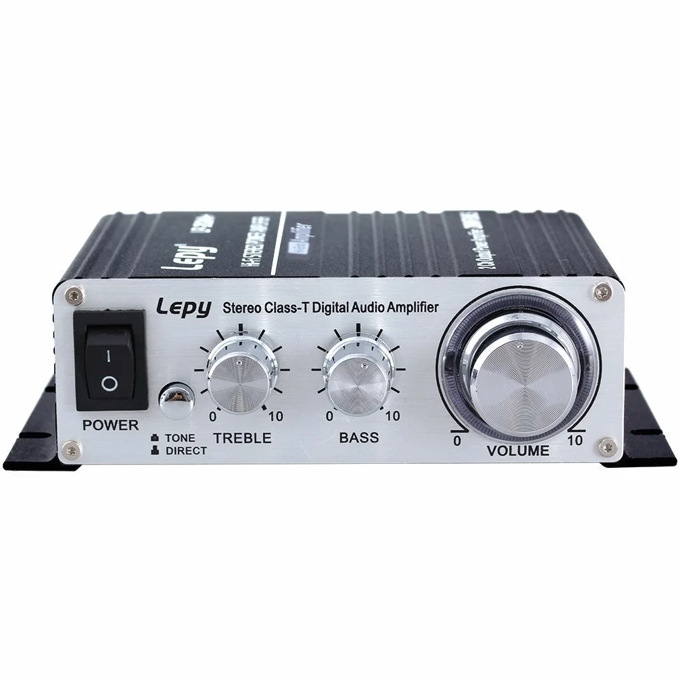 LEPY LP-V3s pequeño Amplificador de HiFi para Auto,PC, casa Corriente DC12V