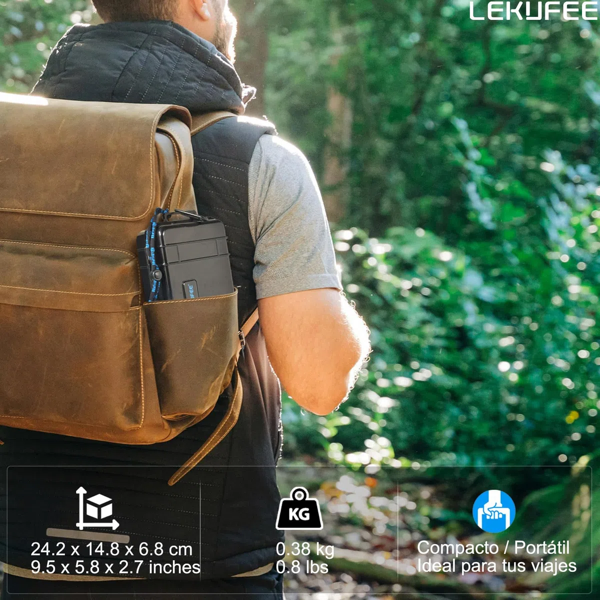 LEKUFEE Estuche Rígido Impermeable para Insta360 GO 3S/GO 3 cámara de acción/vlog y Accesorios (Solo Funda)
