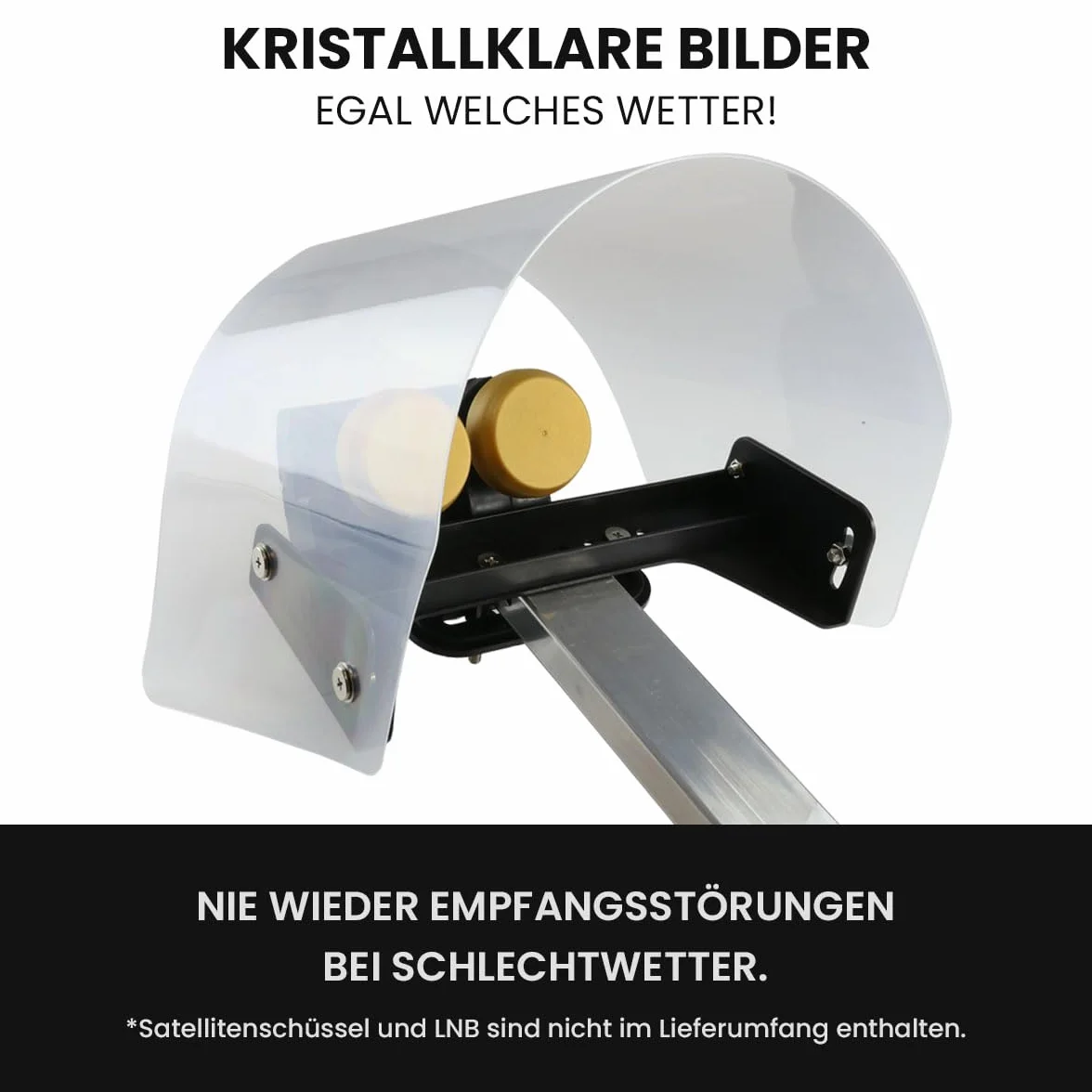 ZEHNDER LNB - Tapa de protección contra la intemperie para 2 LNBs, LMB de protección contra la intemperie, protección contra el granizo, nieve, lluvia, LMB