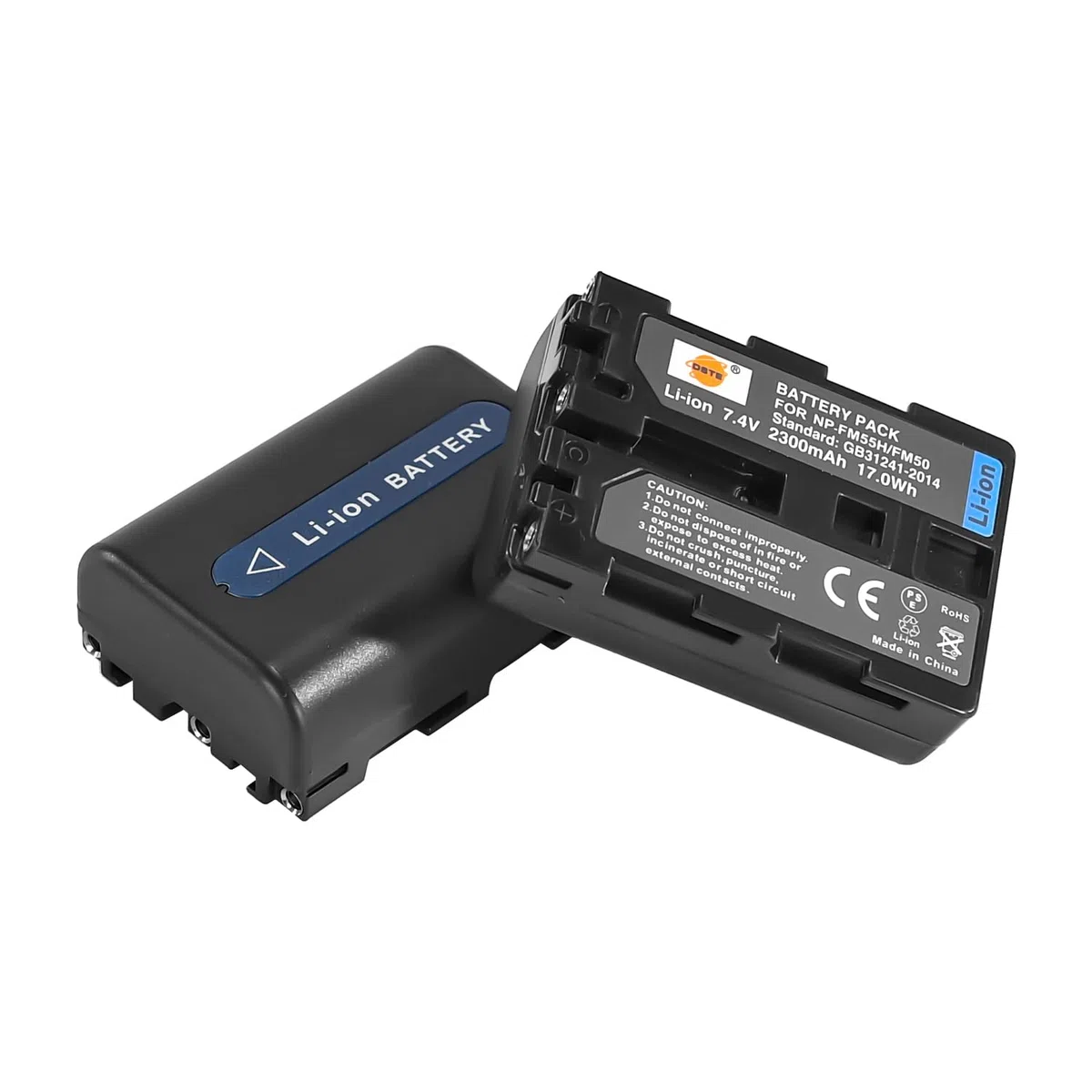 DSTE 2pcs NP-FM50 NP-FM55H Batería de Repuesto para cámaras Sony CCD-TR108, CCD-TR208, CCD-TR748, CCD-TRV106, CCD-TRV107, CCD, DCR-PC105, DCR-PC110