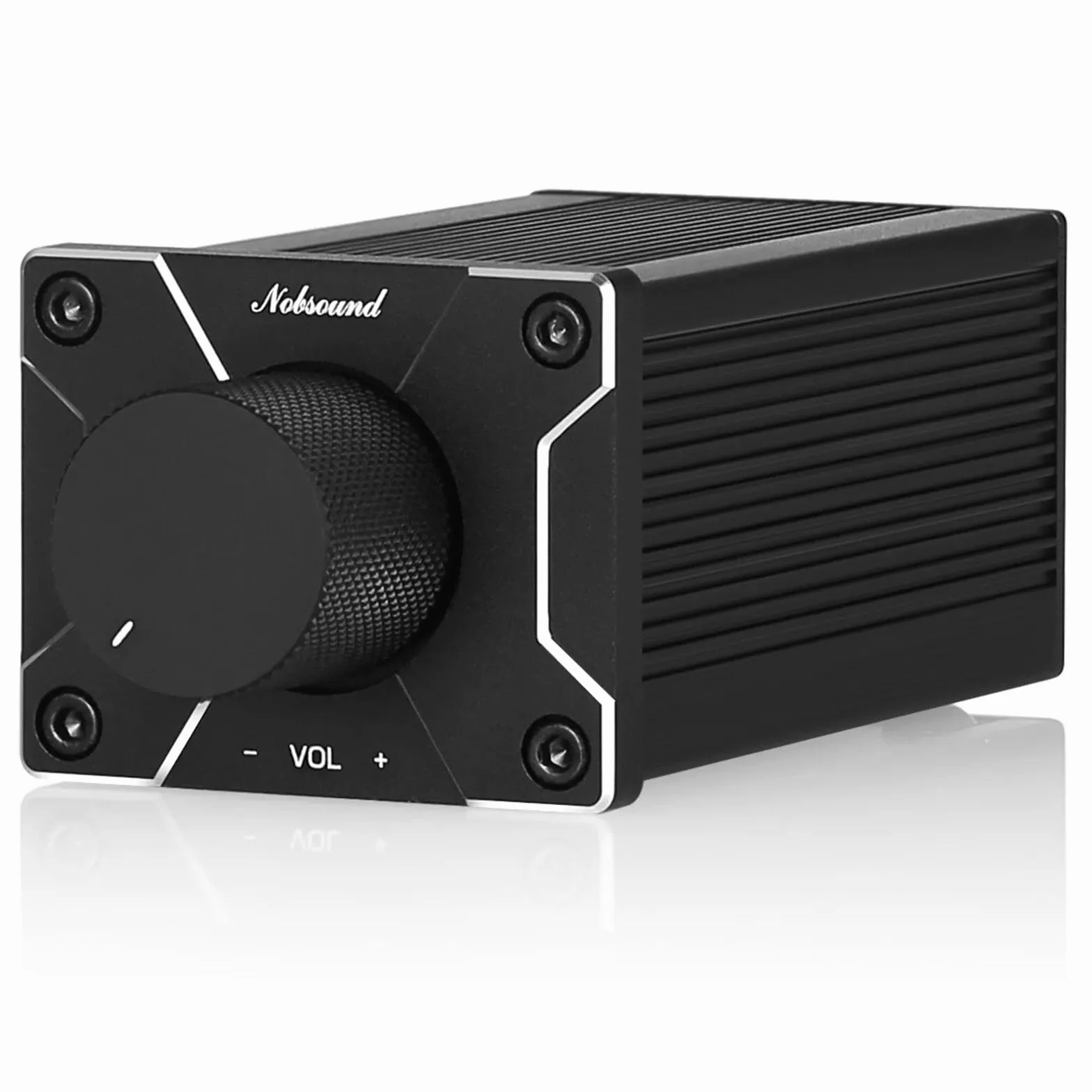 Nobsound Controlador de Volumen Preamplificador Pasivo ALPS RCA HiFi Negro