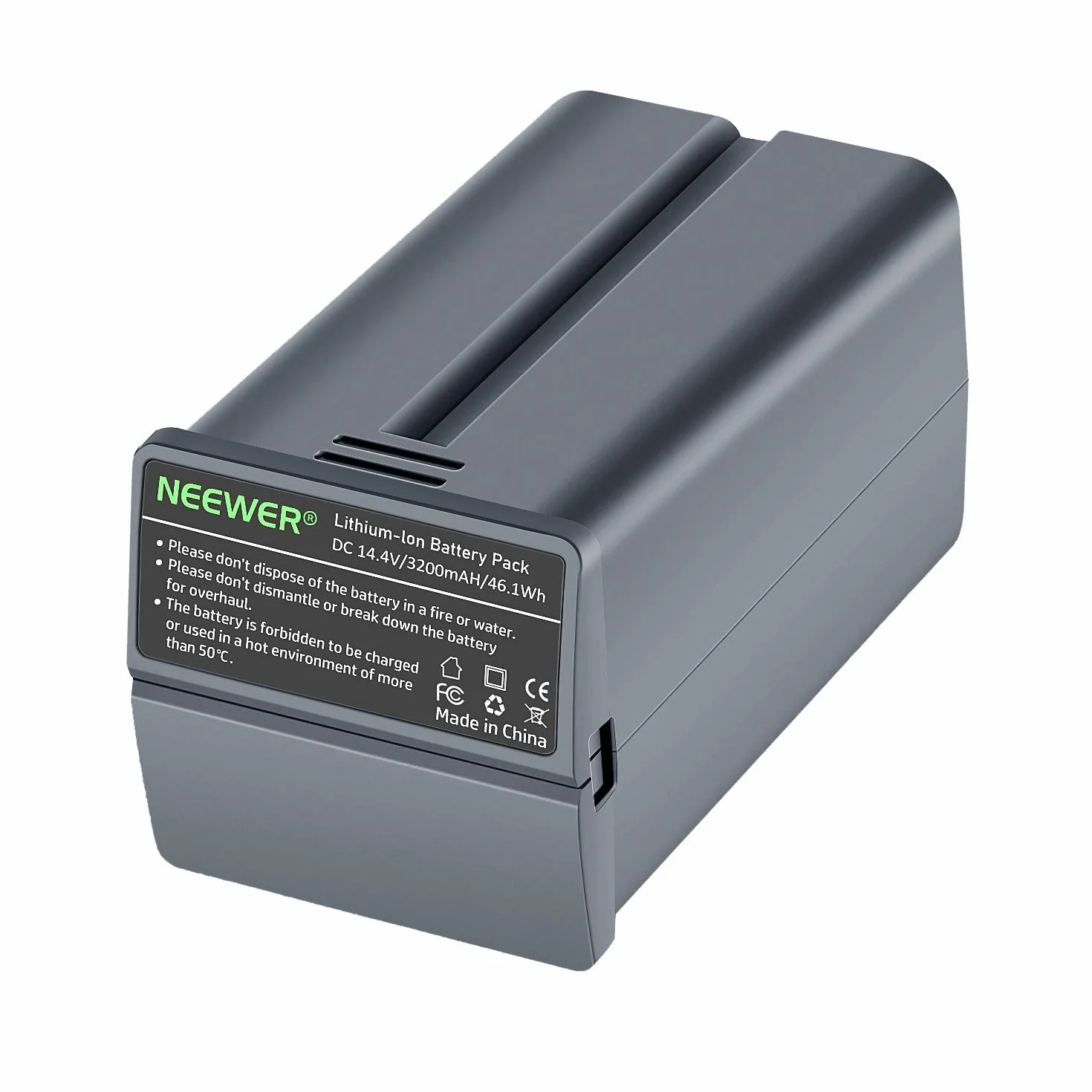 NEEWER 14,4 V 3200 mAh Li-Ion - Batería Flash Recargable de Alta Capacidad Compatible con NEEWER Q3 y Q3 (2ª versión) Flash Strobe