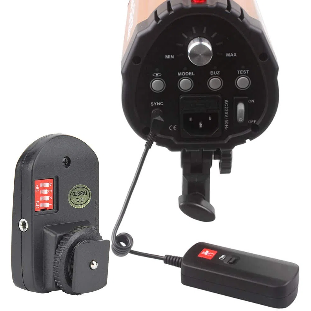 VBESTLIFE Activador de Flash de 16 Canales, Transmisor de Flash de Estudio Inalámbrico y Receptor de Radio Flash de Receptor con Adaptador para para para para Pentax