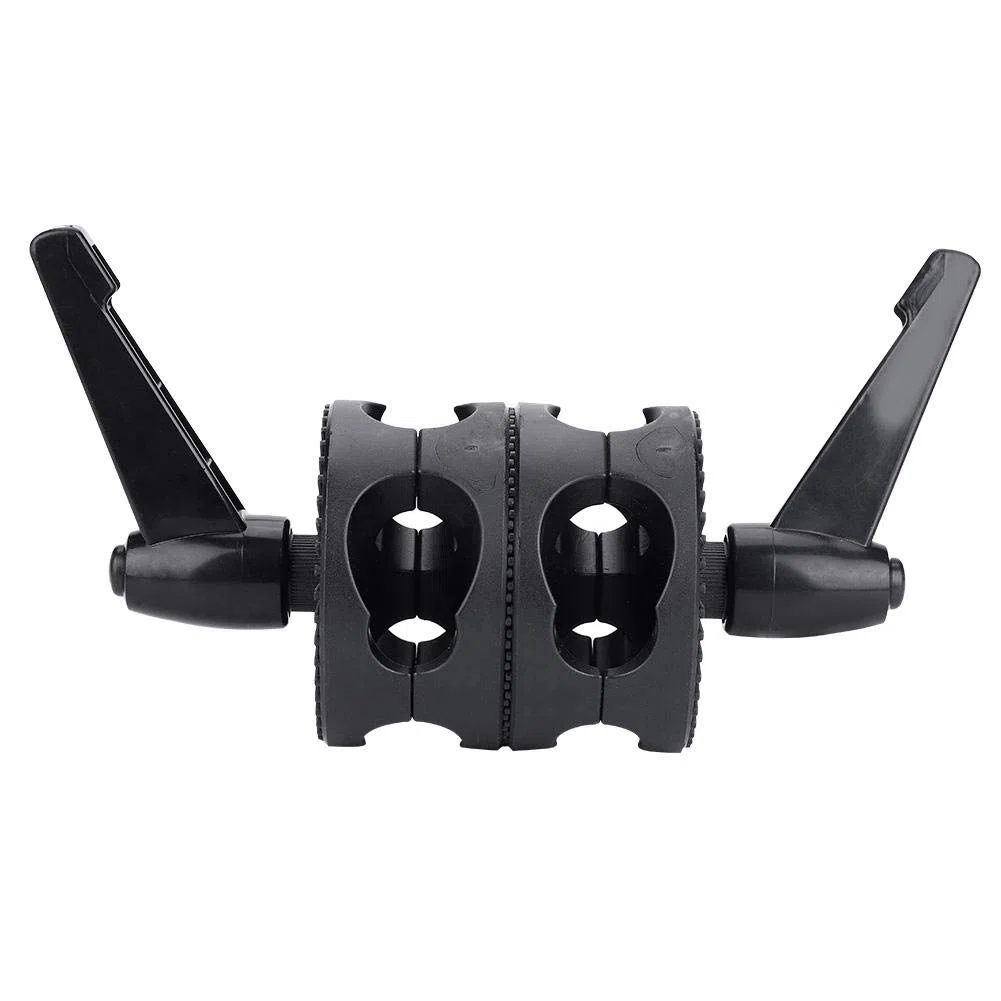 V BESTLIFE Clip del Soporte del Reflector, Soporte de Soporte de Reflector de Doble Rueda Adaptador de Soporte de luz del Rotor