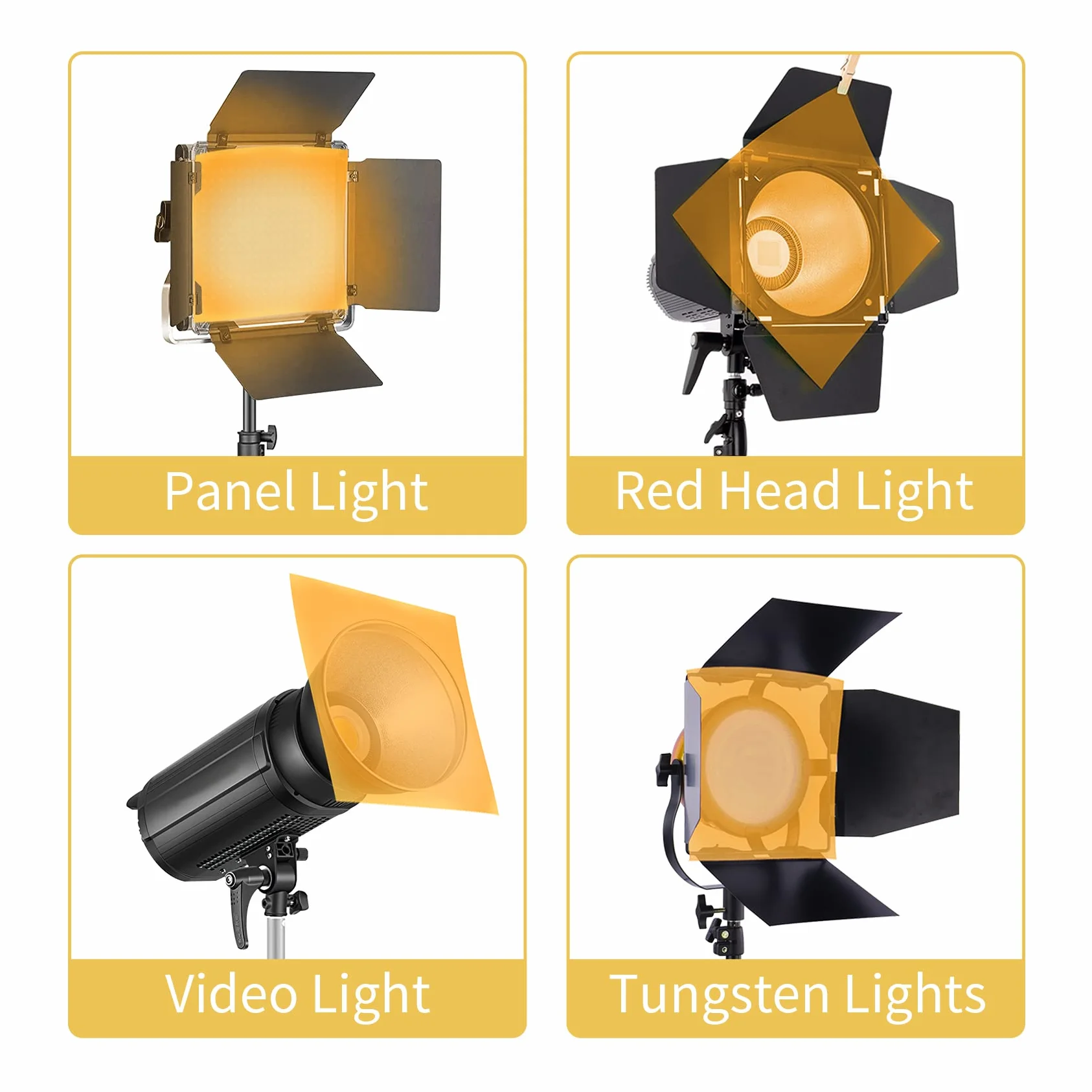 4PCS 40x50cm Filtros Gel cto Naranja Corrección de Color Transparente Láminas Gelatinas Película Iluminación para Foco de 800W Flash Estroboscópico Luz Fotografía Estudio Fotográfico