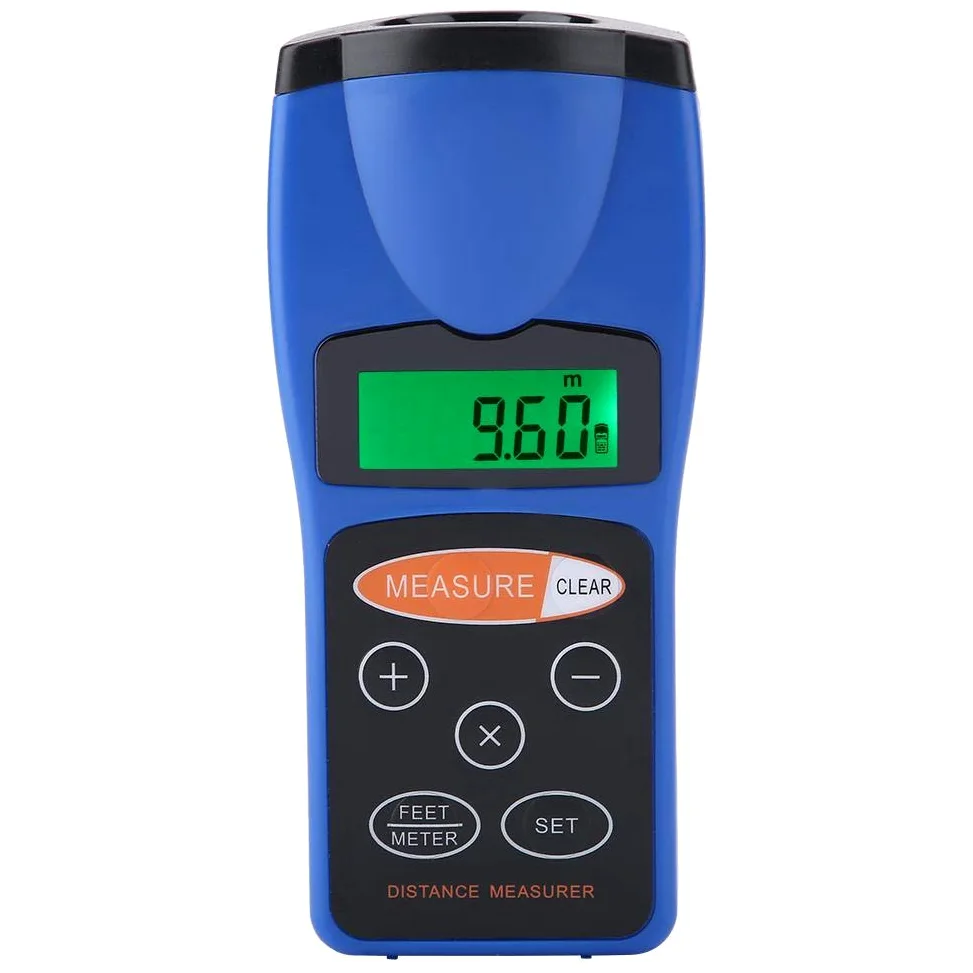 CP-3008 Medidor de Distancia Portátil de Rango de Medición de Distancia por Ultrasonido Digital (sin batería)
